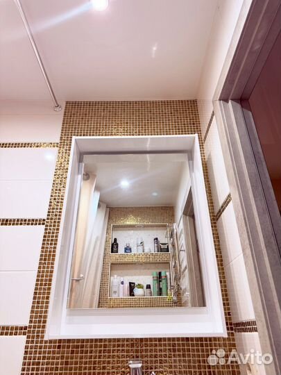 Зеркало с подсветкой для ванной бу