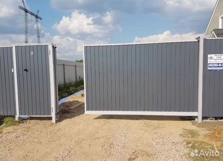 Откатные ворота под ключ