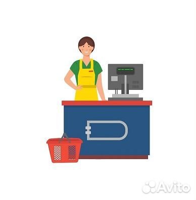 Кассир в продуктовый магазин