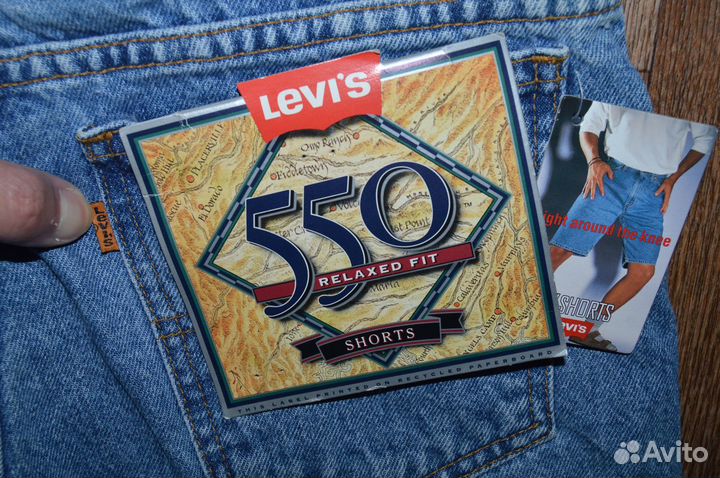 Шорты Levis 550 W33, Old School, 1993г