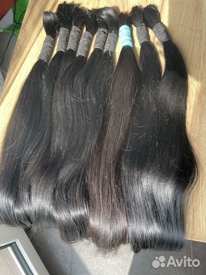 Волосы натуральные срез