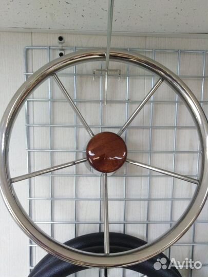 Штурвал нерж пять спиц. Италия