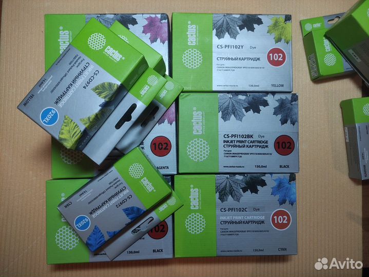 Картриджи для цветного принтера (плоттера)