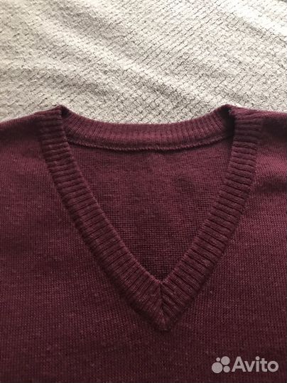 Жилет школьный бордовый на мальчика