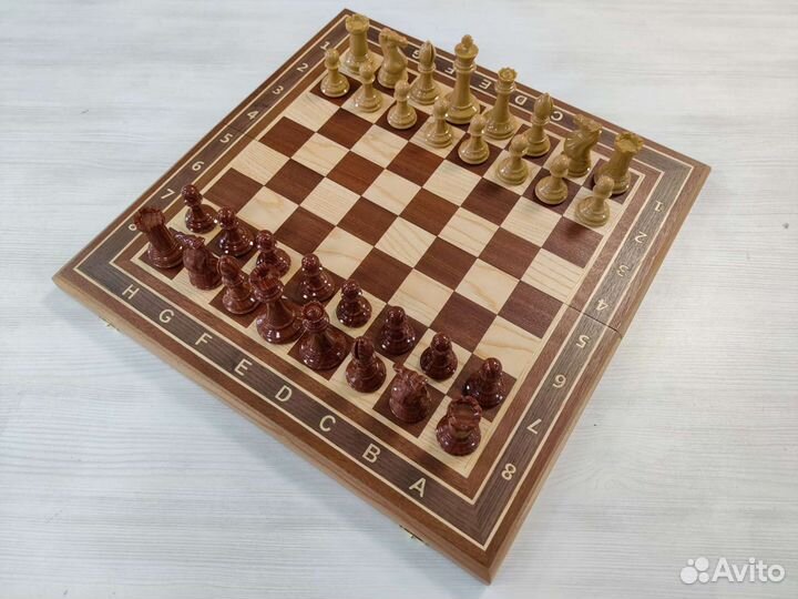Шахматы королевский стаунтон красное дерево