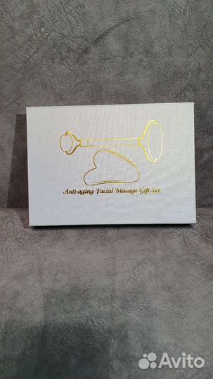 Массажный ролик и скребок для лица гуаша