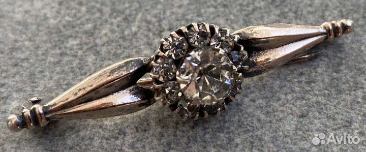 Брошь винтаж серебро звезда 875 пробы гост СССР