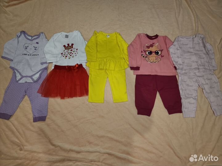 Вещи пакетом на девочку 74 размер