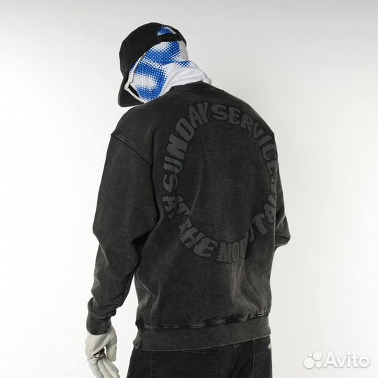 Свитшот Cav Empt погружной серый оверсайз