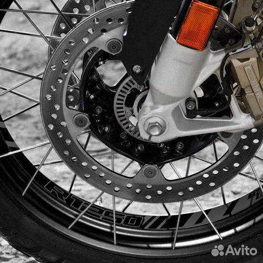 Наклейки на диски BMW r1200gs triple black