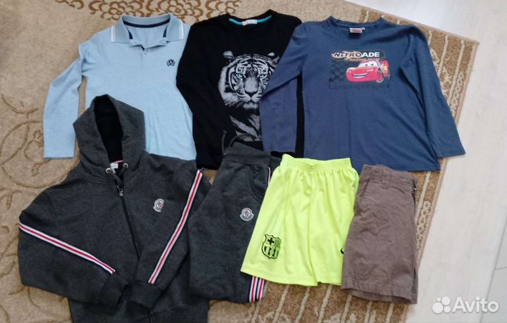 Вещи (много) пакетом для мальчика 140-146