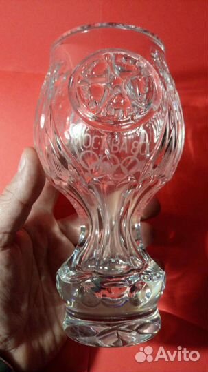 Ваза кубок бокал хрусталь Москва Олимпиада 80 СССР