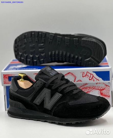 Кроссовки New Balance 574 Black (Арт.46379)