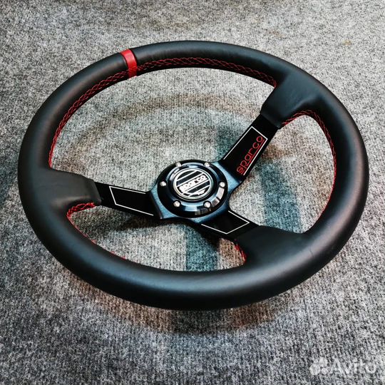 Руль sparco Style - с выносом - 350мм (Кожа/черный