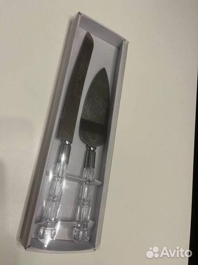 Набор свадебный нож и лопатка