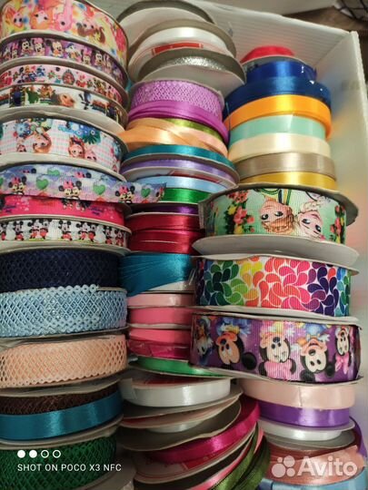 Атласные ленты для рукоделия