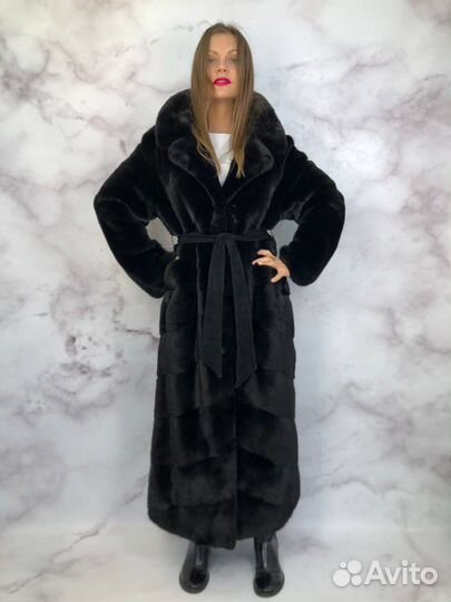 Шуба из норки в пол