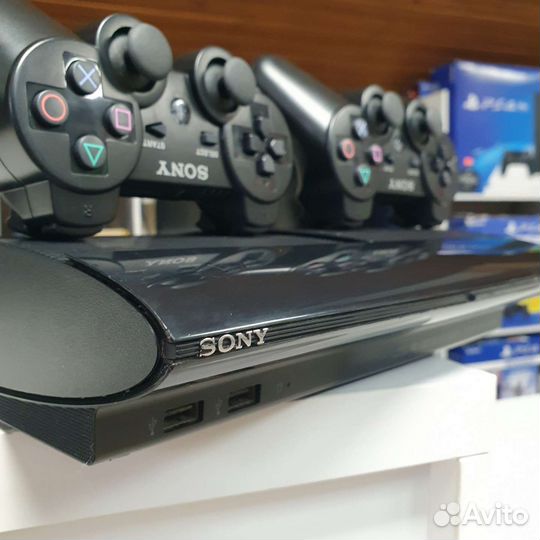 Sony PS3 1000GB, 2 геймпада, 29 игр