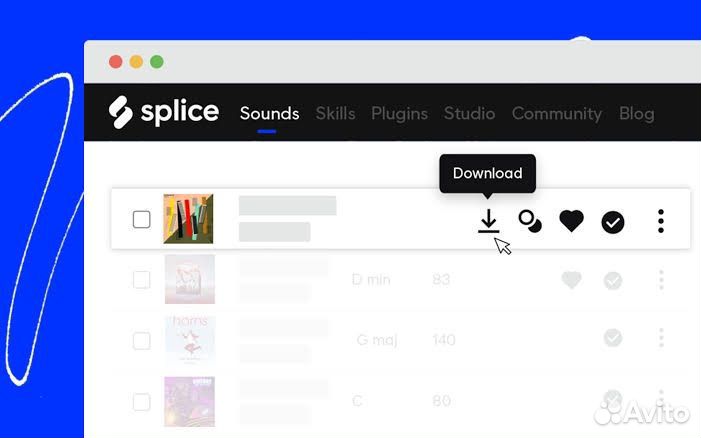 Splice подписка sound+ Loopcloud sampels семплы