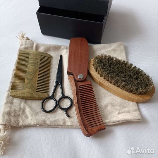 Мужской набор по уходу за бородой из 4х предметов