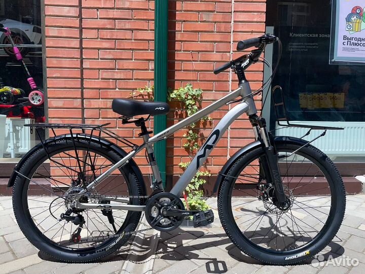 Велосипед новый горный алюминий багажник R 24
