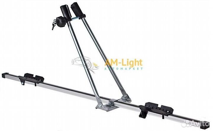 Крепление велосипеда на крышу Amos (алюминий) с за
