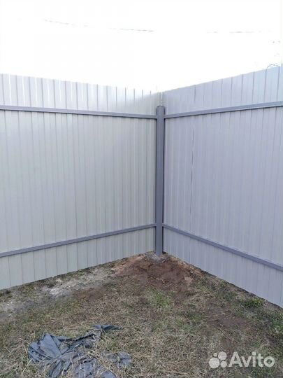 Металлический забор профлист