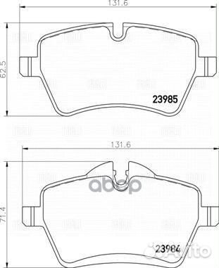 Колодки торм. для а/м Mini Cooper S/D/SD (06)