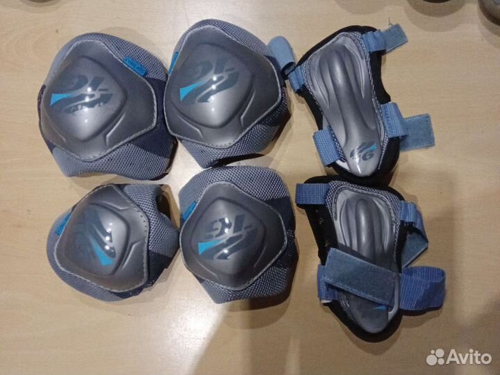 Коньки роликовые раздвижные и защита