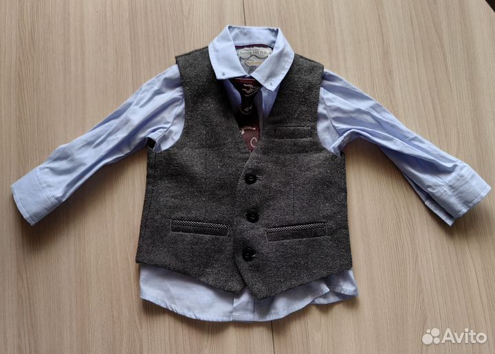 Рубашка и жилет Monsoon 74-80