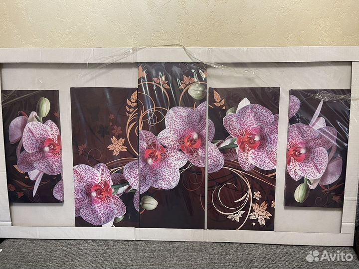 Модульная картина Тропическая орхидея