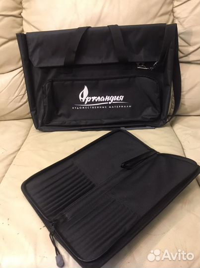 Папка художника и чехол для кистей