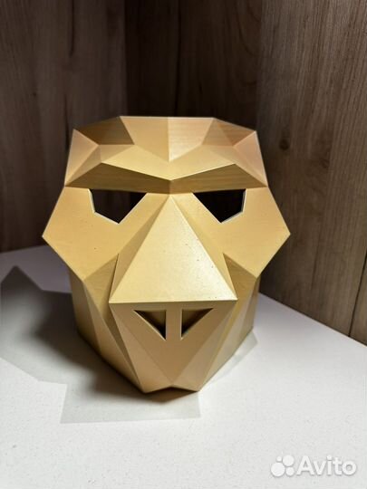 Маска 3d полигональная свинья