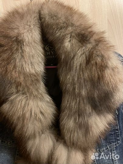 Парка женская зимняя с натуральным мехом песца