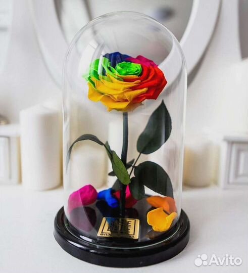 Роза в колбе