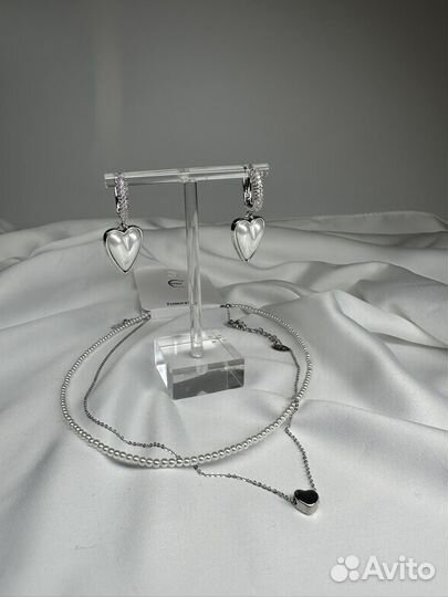 Серьги сердце