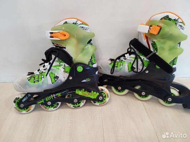 Роликовые коньки раздвижные, размер 34-37