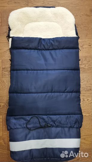 Меховой конверт в коляску овчина