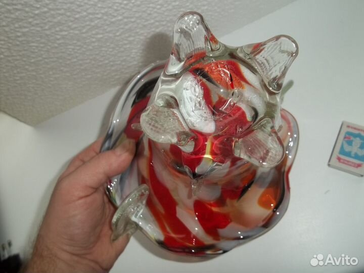 Корзинка цветное стекло