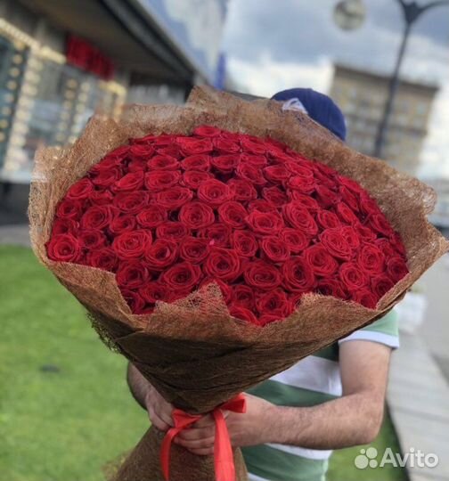 Премиум букет из красных роз, 51, 101, 301