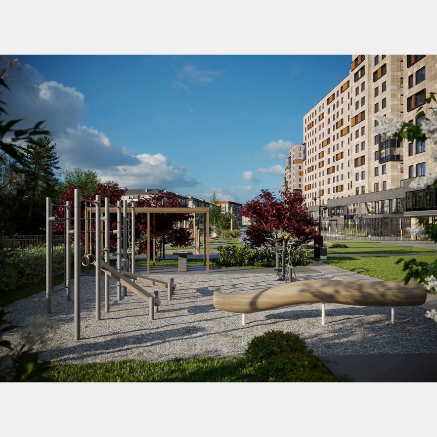 2-к. апартаменты, 61,7 м², 4/13 эт.