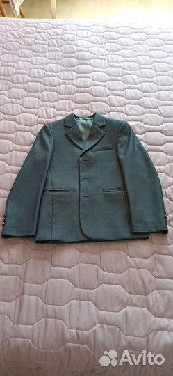 Пиджак на мальчика 122 128 т.серый Van Cliff