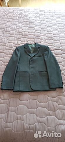 Пиджак на мальчика 122 128 т.серый Van Cliff