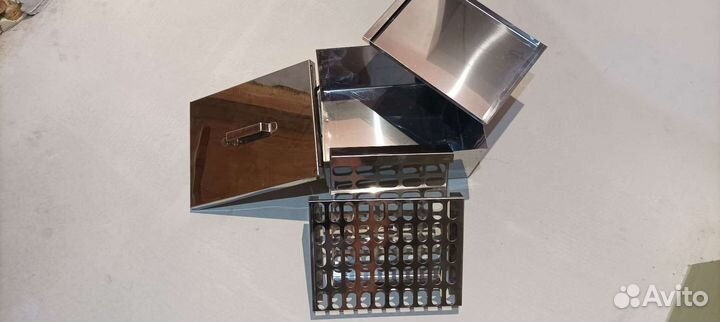 Коптильня горячего копчения из нержавеющей стали