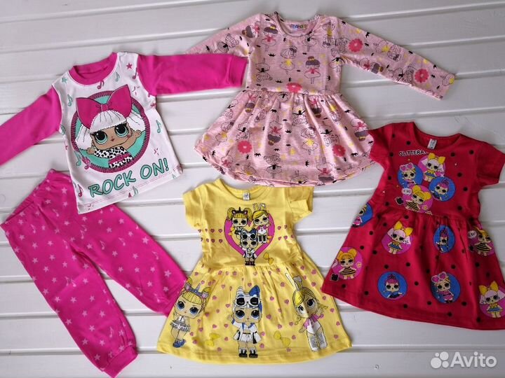 Пакет одежды для девочки на 1-2 года