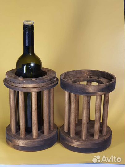 Держатель для бутылок с головоломкой