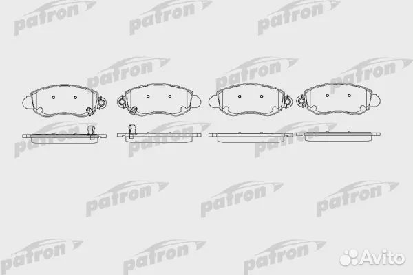 Patron PBP1381 Колодки тормозные дисковые