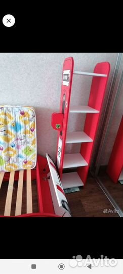 Койка детская+стеллаж+матрас ортопедический