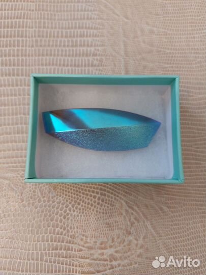 Брошь глушеное стекло винтаж