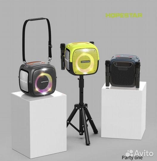 Колонка мощная с караоке Hopestar Party ONE 80 Вт